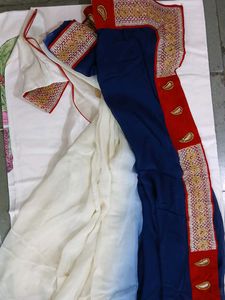 Elegant Embroidered Saree