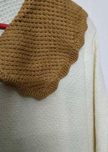 Soft Textured Knit Fabric with Contrasting Waffle