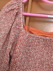 Floral Long Sleeve Crop Top