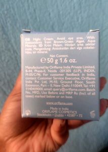 Oriflame Hydra Radiance Night Cream Light