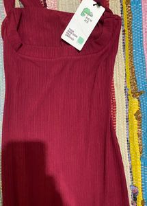 Red Bodycon Midi Dress