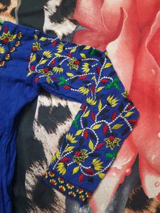 Kashmiri Embroidery Anarkali Kurti Dress Frock