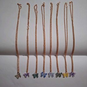 🌈✨ Multicolor Butterfly Chain – ₹50 Only!