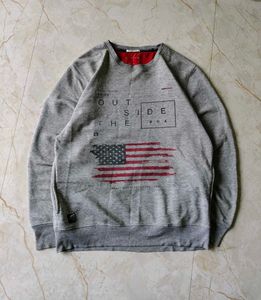 Gray Graphic Print Sweatshirt