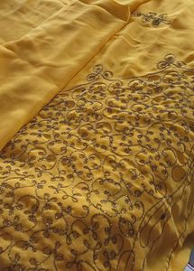 Amazing Looking Yellow Saree! ✨