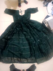 Elegant Green Ethnic Gown