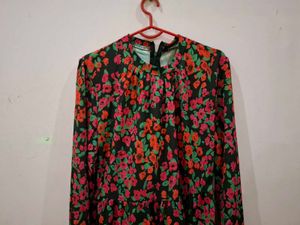 Floral Print Mini Dress