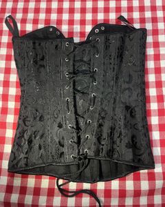 Elegant Black Corset Top