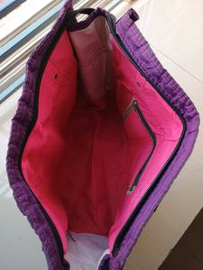 Purple Handbag For Daily Use.