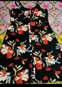 Black Floral Dress 👗