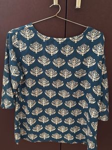 Leaf Print Top