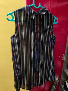 Striped Sleeveless Top