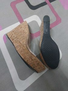 Women Beige Wedges Heels