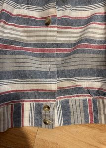 Striped Short Sleeve Button-Down