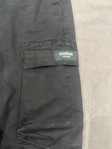 DEADBEAR Black Cargo Pants