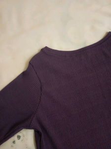 Purple Short Sleeve Top