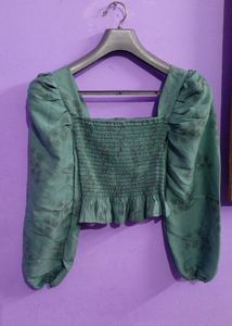 Glamourous See Green 💚 Cute Crop Top For Girls