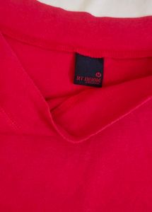 Red Boat Neck Top Bust 34