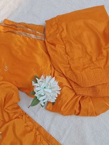 Mustard yellow Salwar Suit with dupatta