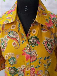 Brand New Mustard Floral Coord Set