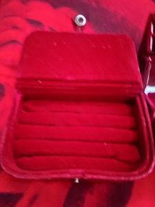 2 Red Velvet Jewelry Box