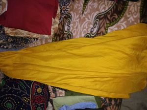 Embroidered Mustard Kurta