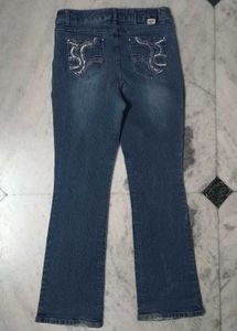 Y2k Embellished Bootcut Jeans