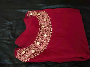 Handworked Grape Colour Dress