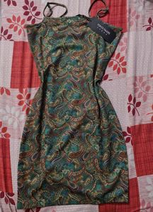 Green Floral Print Bodycon Dress