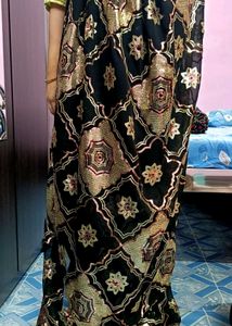 Sequin saree  Black &amp; Gold (Without Blouse)