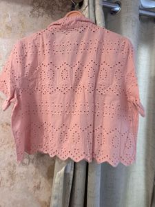 Brand New Pink Eyelet Top, Bust- 36/38