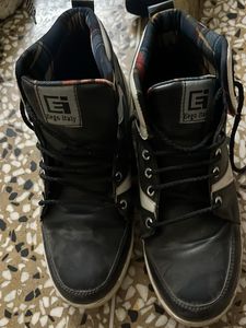 black high top sneakers