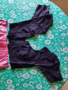 Combo 🎊🎊 Sell Pink Blouse &amp; Black Pants Set