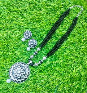 Meenakari Black Necklace