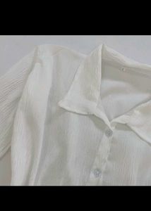 White Long Sleeve Top