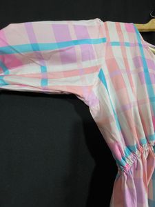 Women Multi Check Dress