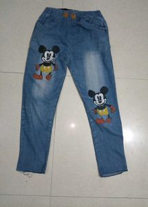 Cute Mickey Mouse Jeans
