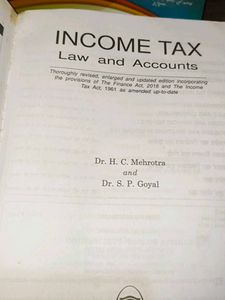 Income Tax Law &amp; Accounts