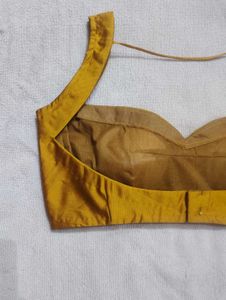 Velvet Sweetheart Neck Padded Broad Gala Blouse