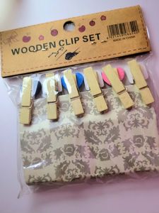 Wooden ❤️ Clips  !! STEAL DEAL!!