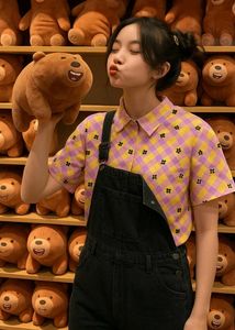 Cute Patterned Korean Top