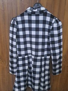 Shirt Tunic Black White