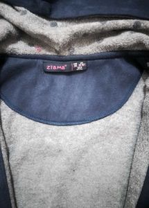 Navy Blue Hoodie with Zipper