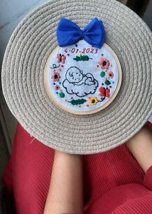 personalized new born baby hoop