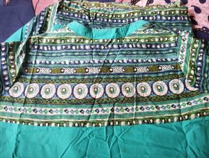 A-LINE KURTI - SEA GREEN