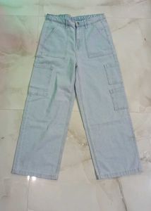 Light Wash Wide Leg Jeans