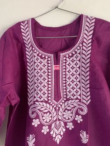 BRAND NEW CHIKANKAARI KURTA