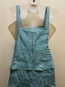 Aqua Layered Pinteresty Look One Piece Dress
