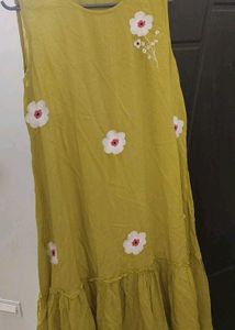 Elegant Floral Embroidered Dress