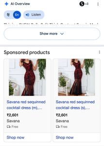Savana red sequinned cocktail dress